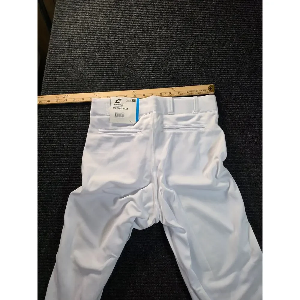 Champro Youth XL White Baseball Pants NWT Open Btm